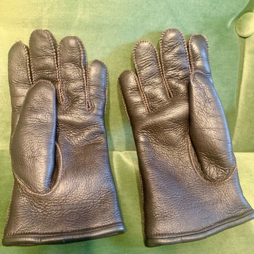 Parajumpers leather gloves like new, brown, size Large