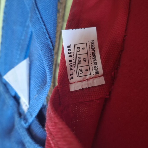 Εσπαντρίγιες Polo, μπλε νούμερο 43 και κόκκινη νούμερο 42, με τσάντα
