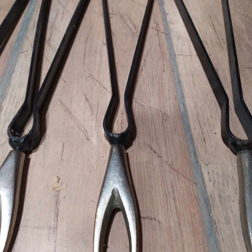 Fireplace tongs used, pack of 5 pieces