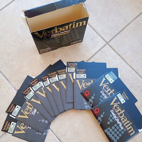 Floppy disks used, pack of 81 with boxes