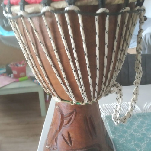 Drum new, decorative and functional, solid wood