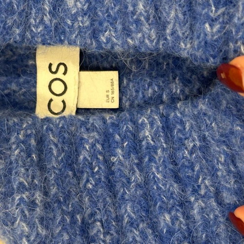 Cos Blue Pullover Brand New, Size S