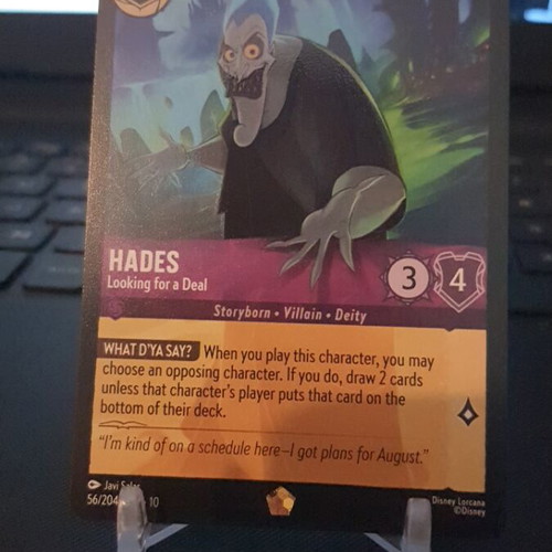 Disney Lorcana TCG Hades Looking for a Deal card like new