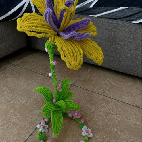 Handmade Tangled Flower Lamp with Battery Fairy Lights
