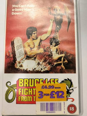 Collectible VHS tape Bruce Lee Fights Back From The Grave used