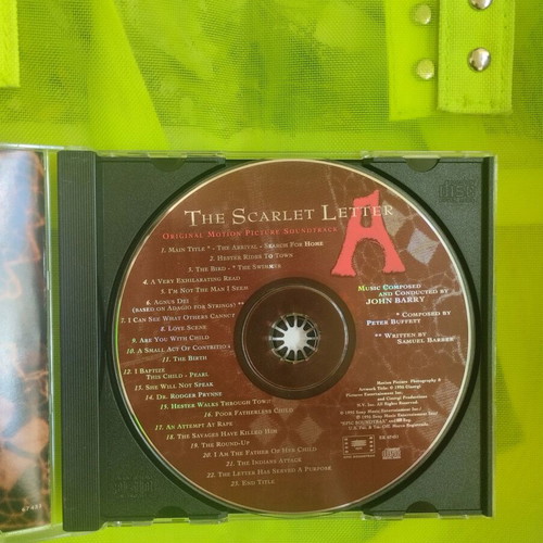 The Scarlet Letter CD used, soundtrack by John Barry
