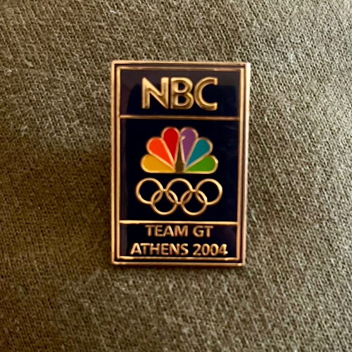 Athens 2004 NBC Media Team GT Pin like new