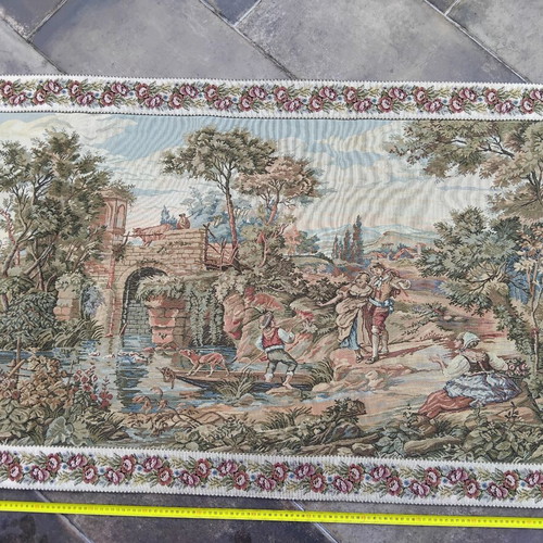 Vintage wall tapestry 210x82 cm new, classic Boucher design