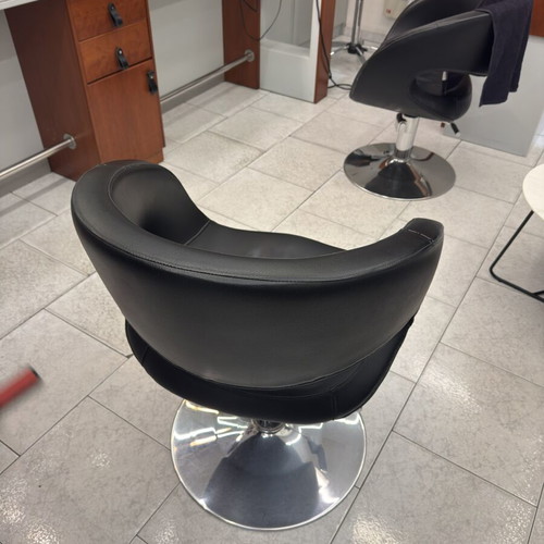 Leather salon chairs used, set of two