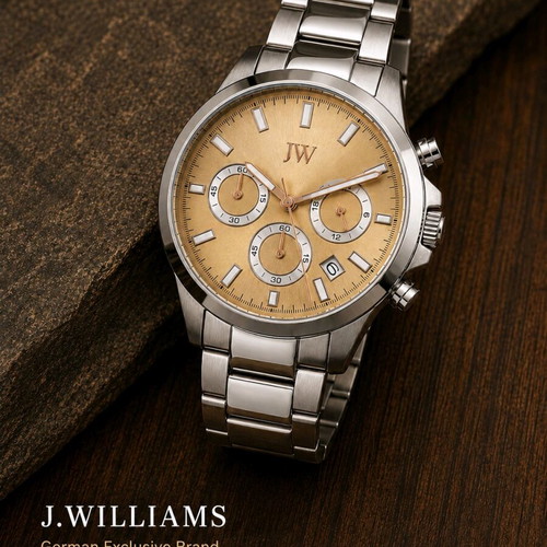 J. Williams Sunray Champagne Men's Chronograph watch