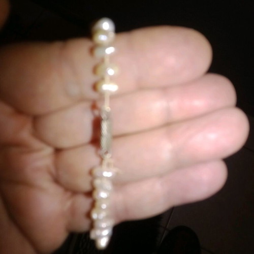 Baroque pearl bracelet used, vintage 50 years old