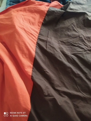 Duvet cover two-tone brown orange like new 1.50x2.35