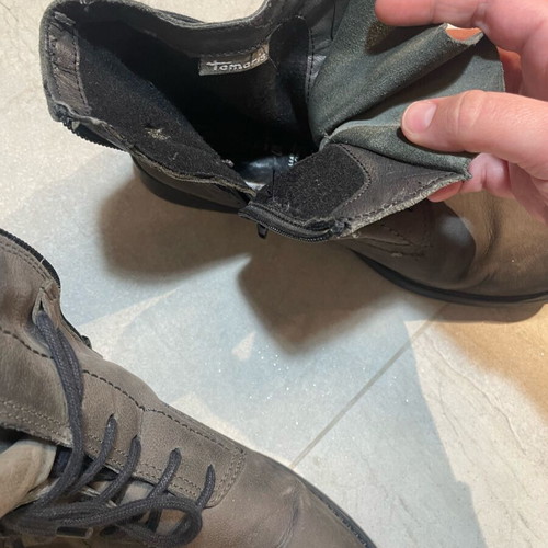 Tamaris boots used, gray, size 39
