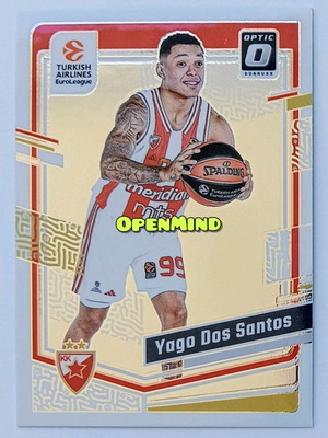 Yago Dos Santos Optic Card #127 Crvena Zvezda Donruss Euroleague 2023-24 new