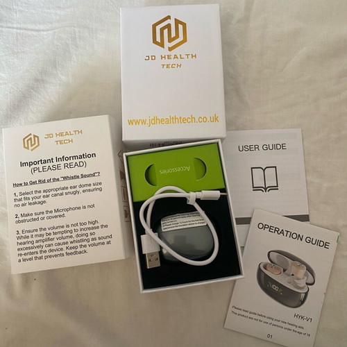 JD Health Tech hearing amplifier brand new