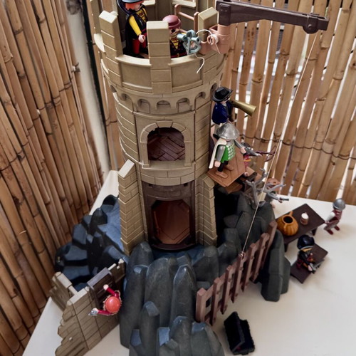 Playmobil 3665 Baron's Battle Tower used medieval playset 1993