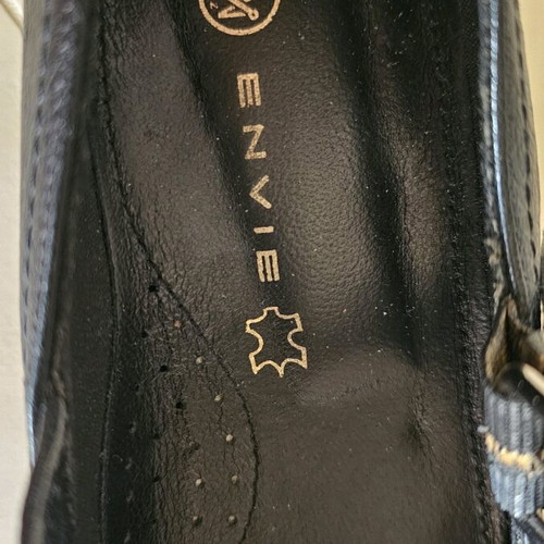 Envie leather ballerinas with 5cm heel, like new, size 39, black