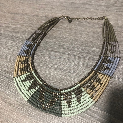 Matching necklace and bracelet set used