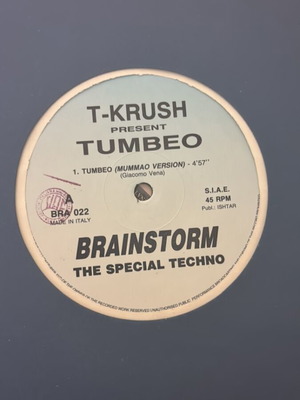 Brainstorm 1823 Maxi Techno Record used