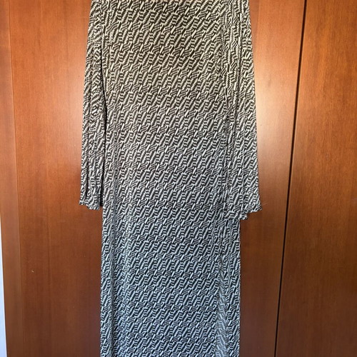 Nadia Rapti long dress medium, like new, white and brown