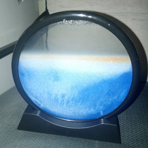 Decorative moving sand new with blue shade