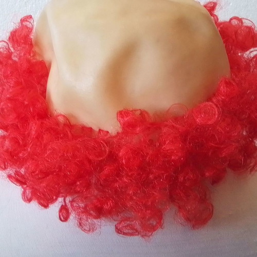 Carnival clown wig red new