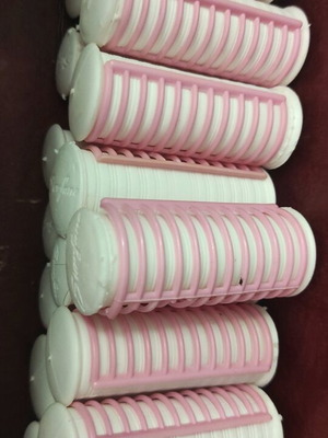 Hair rollers used, 18 small and 2 large
