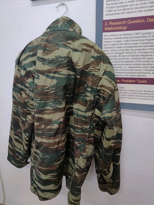Greek army jacket new, size small
