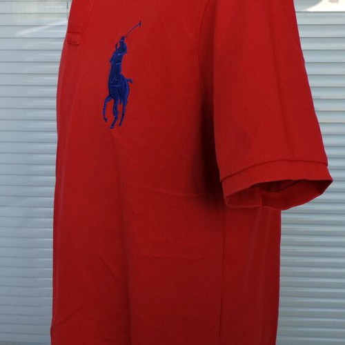 Polo Ralph Lauren Big Pony Red Polo Shirt used, Custom Fit, Men's L