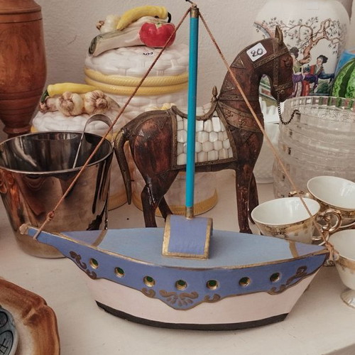 Handmade decorative ship like new