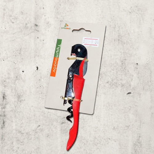 Spring red wine corkscrew