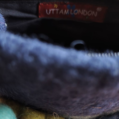Uttam London bag new, colorful wool felt