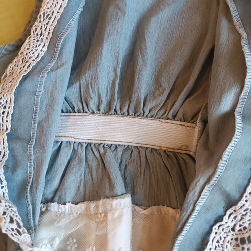 The Kids Show denim vest for girls with lace, like new, sizes 100-140 cm