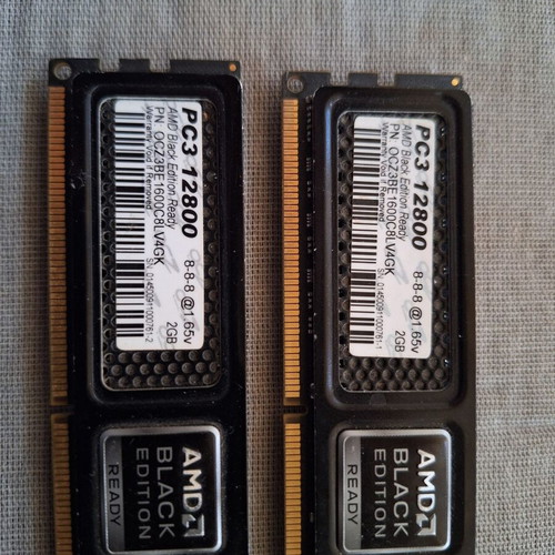 AMD Black Edition memory used, pack of 2