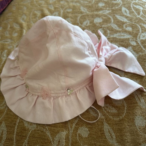 Pink hat with bow for 12 months, Lapin House, new
