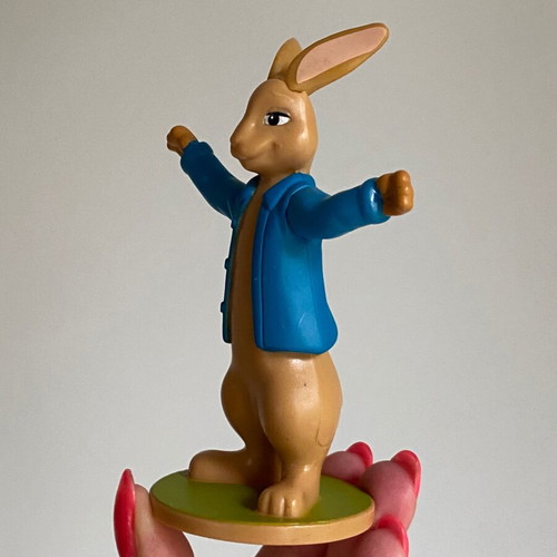 Peter Rabbit plastic figure from McDonald's Happy Meal 2017 used
