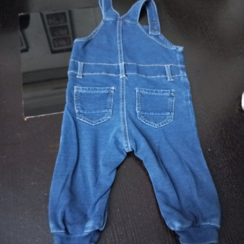 Denim romper for baby boy 4 to 6 months like new