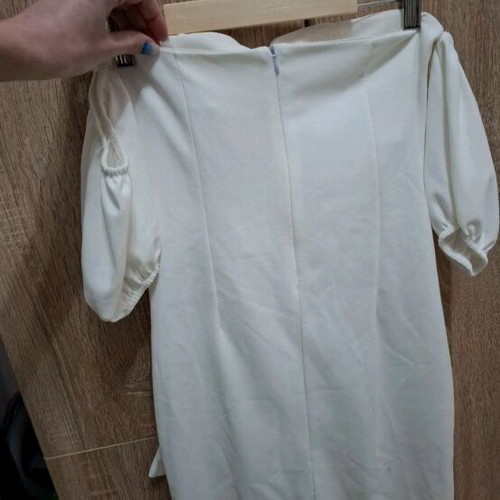 Formal white dress like new, size S