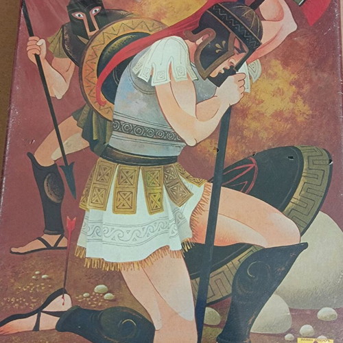 Vintage puzzle Greek mythology Achilles like new, 48 pieces