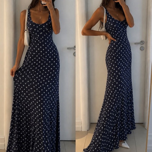 Cream long dress new, blue multicolor, formal wedding and baptism