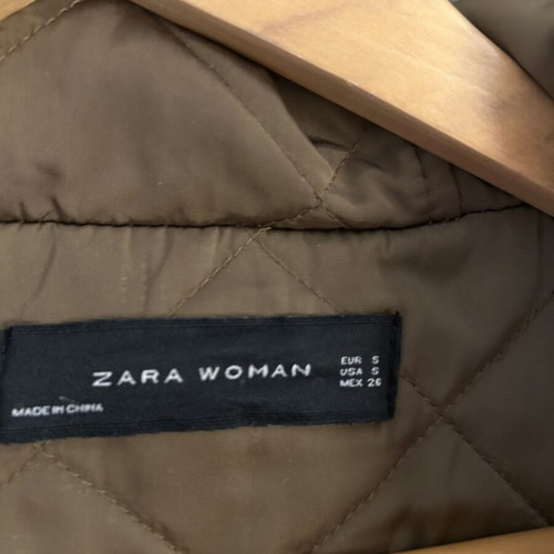 Zara parka with detachable quilted inner jacket and fur, like new