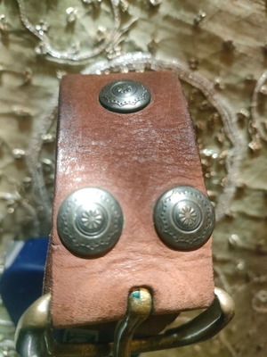 Genuine leather belt like new, brown, size 90