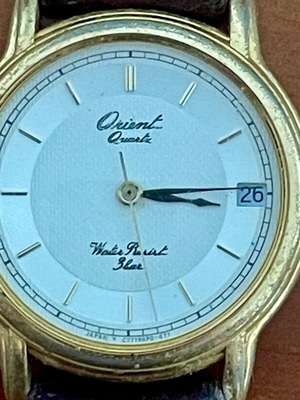 Orient vintage luxury classic watch with white dial used