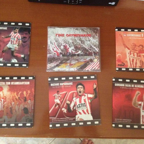 Olympiakos collectible DVDs like new