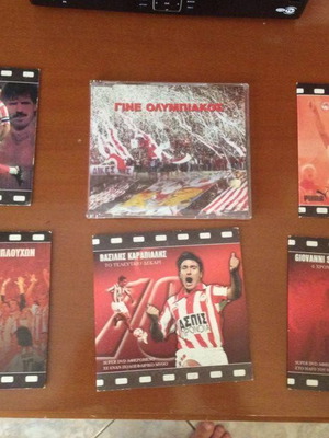 Olympiakos collectible DVDs like new
