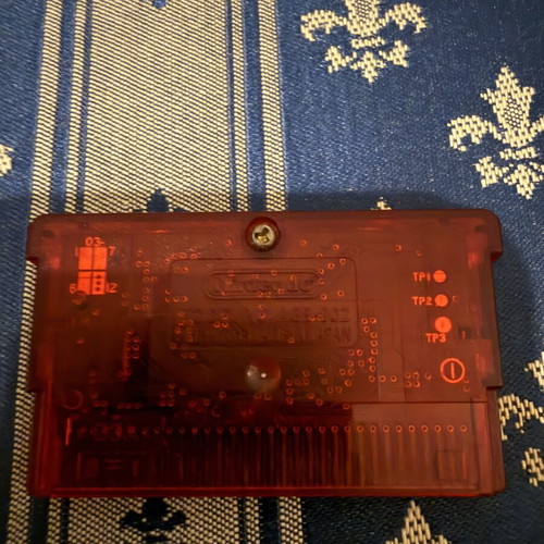 Pokemon Ruby Game Boy Advance SP cartridge used, French version