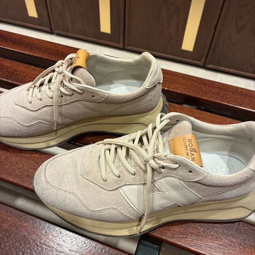 Hogan memory foam sneakers like new, beige, size 40