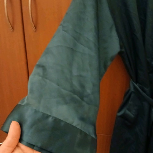Midi satin robe Victoria's Secret like new, one size, turquoise green