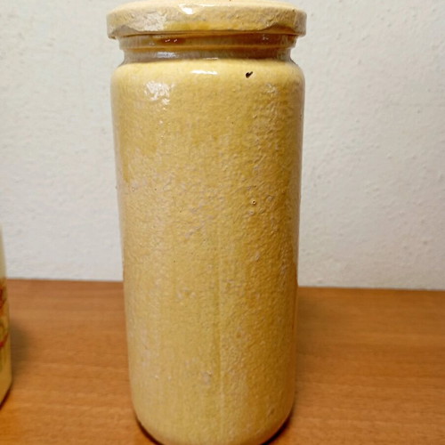 Glass jars for decor and use, set of two