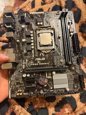 Asus B250M-K motherboard used for Intel 6th and 7th gen processors without back panel